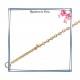 Bracelet coeur plaqué or strass - La Bijouterie de Paris