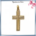 Croix plaqué or étoile