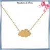 Collier nuage plaqué or - La Bijouterie de Paris