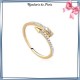 Bague flèche en plaqué or et zirconiums - La Bijouterie de Paris
