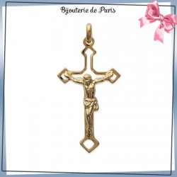 Crucifix plaqué or - La Bijouterie de Paris