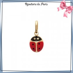 Pendentif coccinelle plaqué or