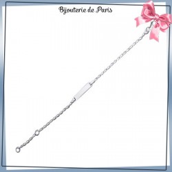 Bracelet identité bébé argent - 15 cm - La Bijouterie de Paris