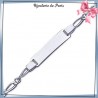 Bracelet identité enfant argent - 16 cm - La Bijouterie de Paris