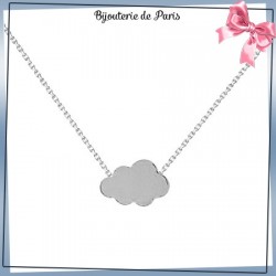 Collier nuage argent
