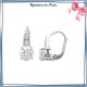 Boucles d'oreilles brisures zirconiums en argent - La Bijouterie de Paris