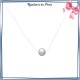 Collier fil transparent perle Biwa et argent - La Bijouterie de Paris