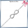 Bracelet infini argent - La Bijouterie de Paris