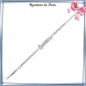 Bracelet identité enfant ourson argent - 16 cm - La Bijouterie de Paris
