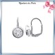 Boucles d'oreilles brisures zirconium en argent - La Bijouterie de Paris