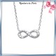 Collier infini argent et zirconiums - La Bijouterie de Paris
