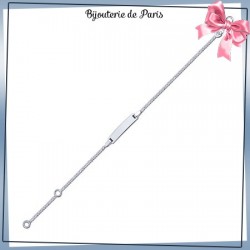 Bracelet identité bébé argent - 15 cm - La Bijouterie de Paris