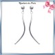 Boucles d'oreilles pendantes virgule argent - La Bijouterie de Paris