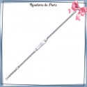 Bracelet identité enfant argent - 16 cm