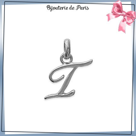 Pendentif initiale I argent - La Bijouterie de Paris