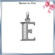 Pendentif initiale E argent et zirconiums - La Bijouterie de Paris