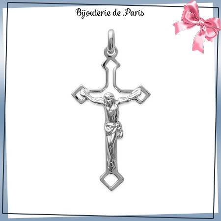 Crucifix argent - La Bijouterie de Paris