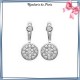 Bijoux lobes oreilles argent et zirconiums pastille - La Bijouterie de Paris