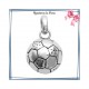 Pendentif ballon de foot argent - La Bijouterie de Paris