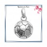 Pendentif ballon de foot argent - La Bijouterie de Paris