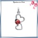 Pendentif coccinelle et coeurs argent - La Bijouterie de Paris