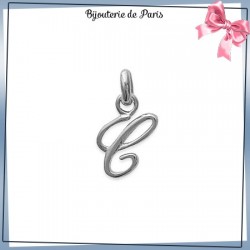 Pendentif initiale C argent