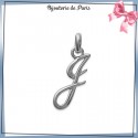 Pendentif initiale J argent