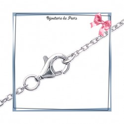 Collier 2 anneaux argent - La Bijouterie de Paris