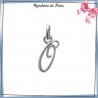 Pendentif initiale O argent - La Bijouterie de Paris