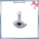 Pendentif oeil bleu argent - La Bijouterie de Paris