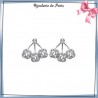 Bijoux lobes oreilles argent et zirconiums cyclone - La Bijouterie de Paris