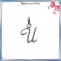 Pendentif initiale U argent