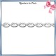 Bracelet identité grain de café argent - 18 cm - 4 mm - La Bijouterie de Paris