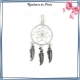 Pendentif attrape-rêves argent