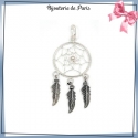 Pendentif attrape-rêves argent