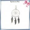 Pendentif attrape-rêves argent