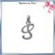 Pendentif initiale S argent - La Bijouterie de Paris