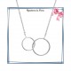 Collier 2 anneaux argent - La Bijouterie de Paris