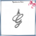 Pendentif initiale G argent