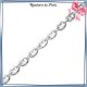 Bracelet identité grain de café argent - 18 cm - 4 mm - La Bijouterie de Paris