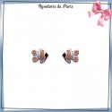 Boucles d'oreilles poisson argent