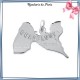 Pendentif carte Guadeloupe argent - La Bijouterie de Paris