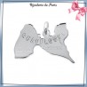 Pendentif carte Guadeloupe argent - La Bijouterie de Paris