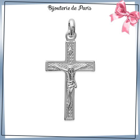 Crucifix argent - La Bijouterie de Paris