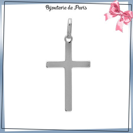 Croix argent - La Bijouterie de Paris