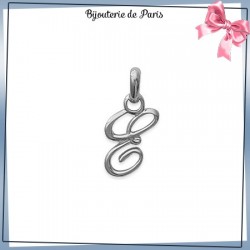Pendentif initiale E argent