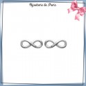 Boucles d'oreilles infini argent
