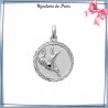 Pendentif zodiaque capricorne rond argent - La Bijouterie de Paris