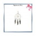 Pendentif attrape-rêves argent