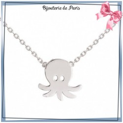 Collier pieuvre argent - La Bijouterie de Paris